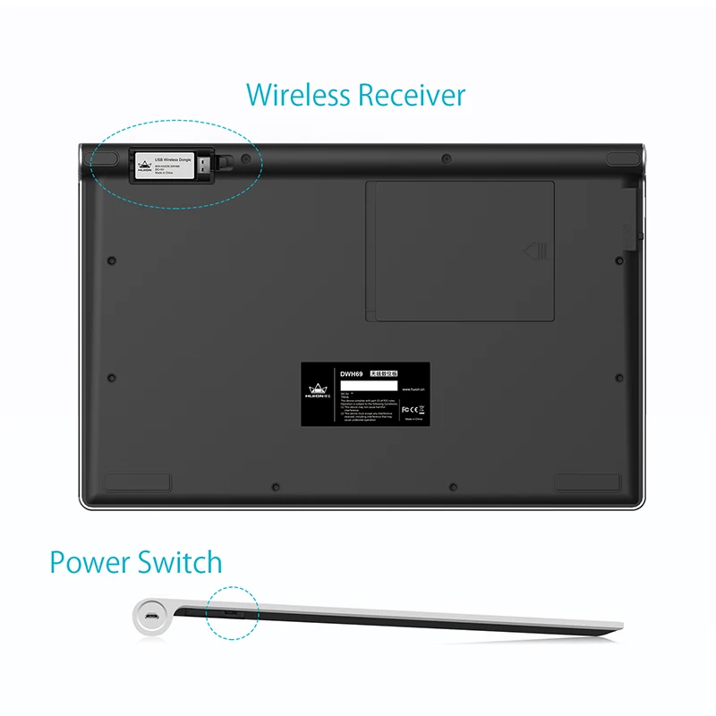 Huion DWH69 Беспроводной Графика рисунок Планшеты профессиональные Подпись дети