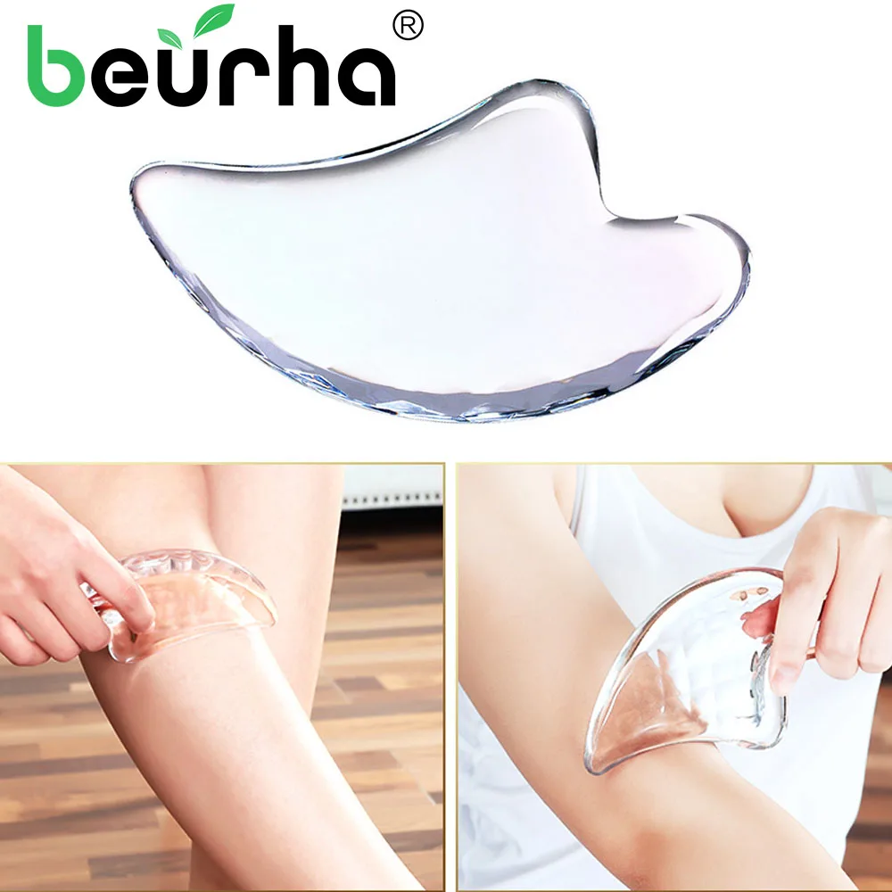 

Body Massage lymph Scraping Gua Sha acupuncture detoxification Crystal roller Muscle relax face neck back Massager Health