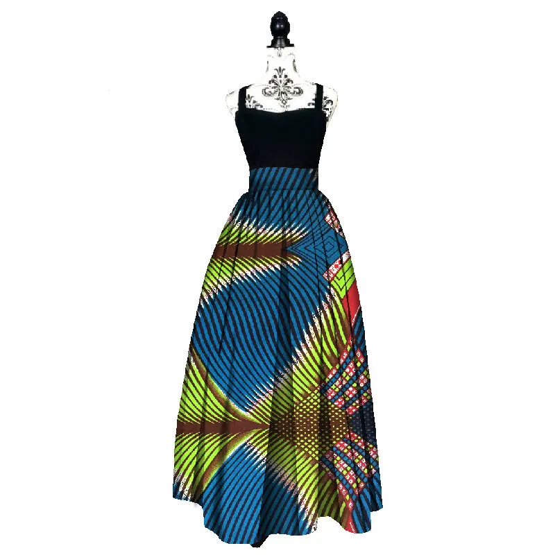 2017-Fashion-Women-African-Print-Long-Skirt-Ankara-Dashiki-High-Waist-A-Line-Maxi-Long-Umbrella(4)