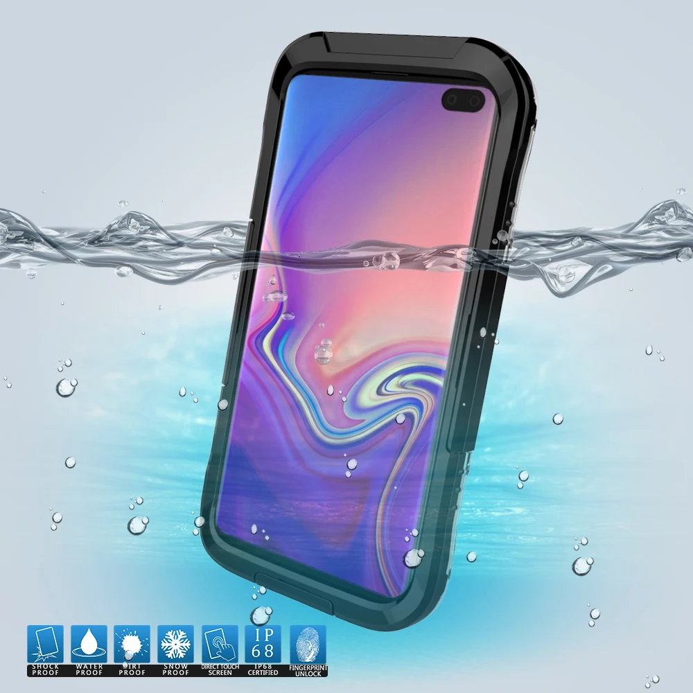 IP68 للماء حقيبة لهاتف سامسونج S10e S10 S9 S8 زائد S7 S6 حافة تحت المياه برهان الغوص غطاء ل غالاكسي ملاحظة 9 8 5 الهاتف حالات