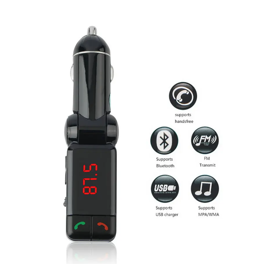 Автомобильный MP3 Аудио-Плеер с Bluetooth FM Передатчик Беспроводной Модулятор