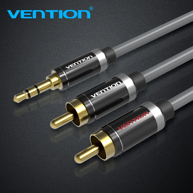 Vention HIFI 3 5 мм Джек 2 RCA аудио кабель позолоченный разъем стерео Aux для дома Театр DVD