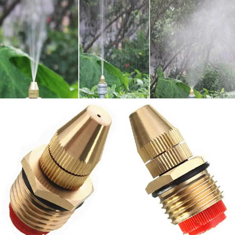 

New 1/2 inch 360 Degrss Connector Thread Water Sprinkler Irrigation Spray Nozzle Watering Head Garden Brass Supplies