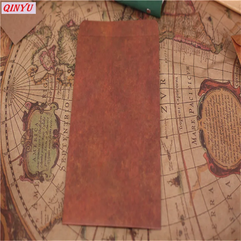 12x20cm 5Pcs Old Style Vintage Paper Envelope Brown Kraft Packaging For Greeting Card Postcard Card Small Gift Invitation6zMM231 (13)