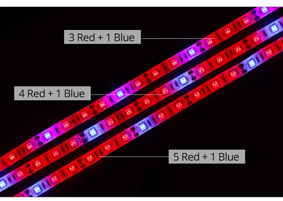 Полный спектр светодиодный свет красный + синий Крытый Гидропоника для сада светодиодные полосы света Водонепроницаемый светодиодный