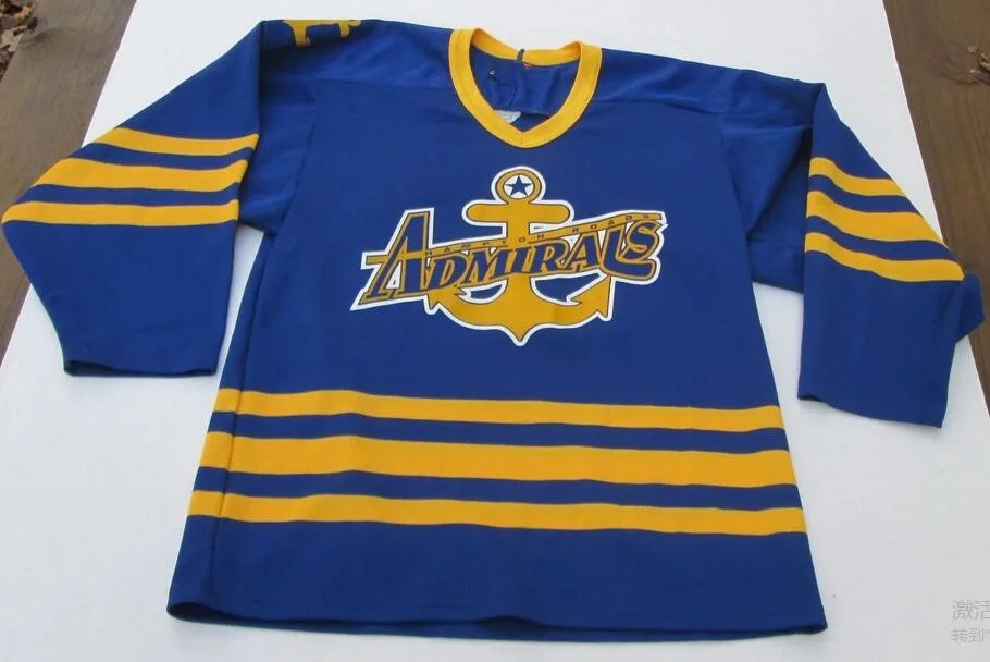 Norfolk Admirals JON MIRASTY Hockey Jersey Embroidery Stitched