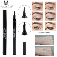 Новинка MISS ROSE 1 шт. Водостойкая Подводка для глаз модная жидкая подводка для глаз карандаш для макияжа косметический инструмент 35