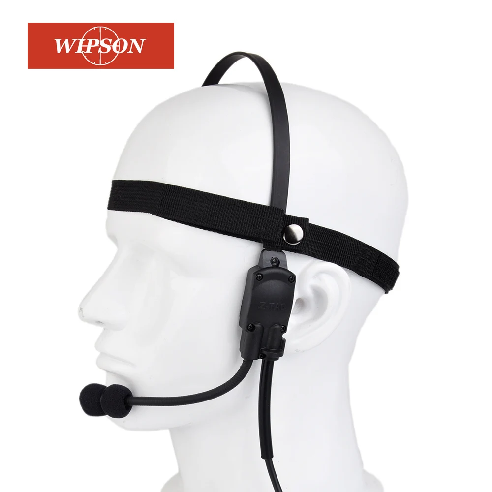 

WIPSON Military Tactical Headset Signal bone conduction Speaker zMH180 Airsoft Earphone