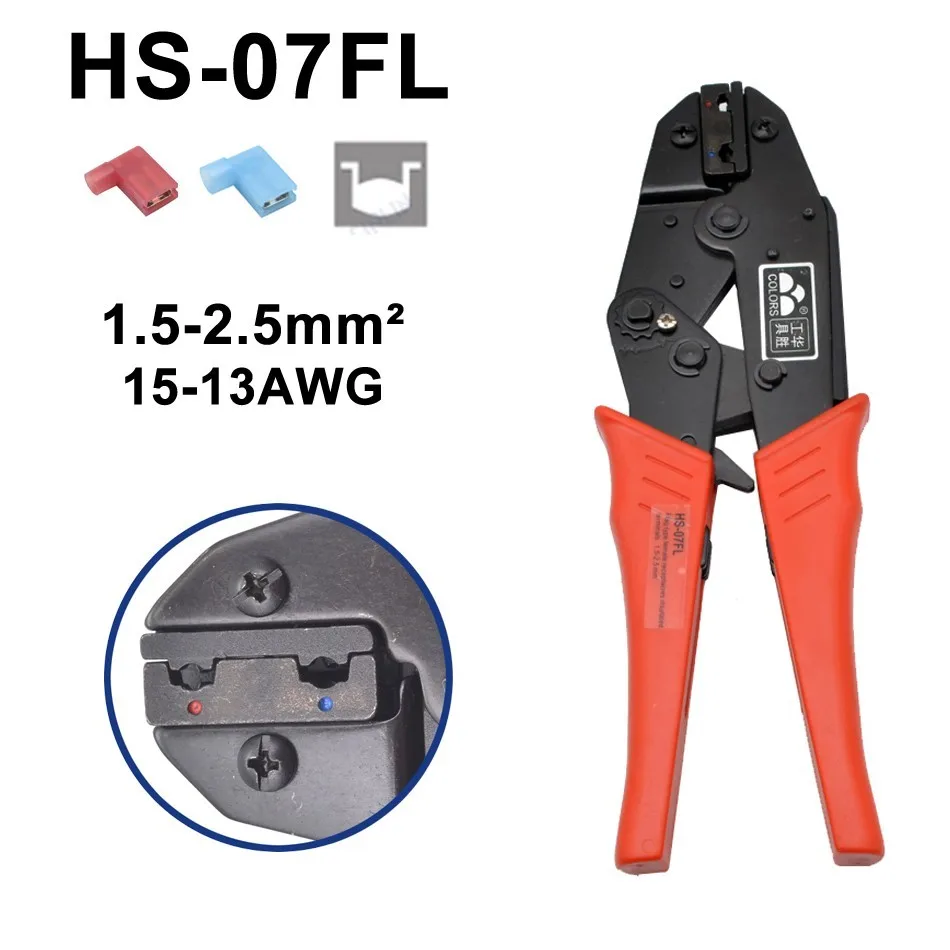 Bornes Drapeau Femelle Nylon Angle Droit – Connecteurs électriques 22-18AWG Rouge