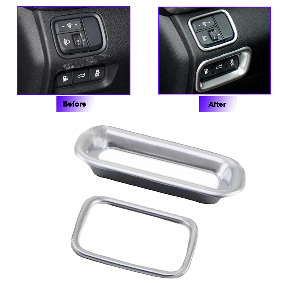 Jeazea 2pcs Abs Left Hand Drive Head Light Lamp Switch Button Fuel Tank