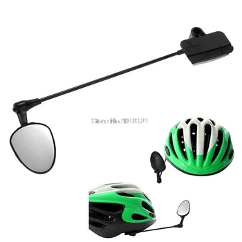 

Flat Bicycle Helmet Mirror Helmet Mounted Rear-view Cycling Accessory