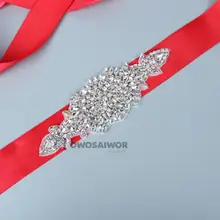 Свадебный пояс стразы аппликация пояс со стразами и блестками отделка Свадебный галстук невесты сзади стиль