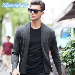 Alta Calidad Otoño Tendencia Hombre Suéter Slim Fit Tejer Manga Larga Cardigan Hombres Delgados Suéteres Y Ropa Casual Masculina Fresca Alta Calidad Otoño Tendencia Hombre Suéter Slim Fit Tejer Manga Larga Cardigan Hombres Delgados Suéteres Y Ropa Casual Masculina Fresca