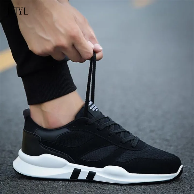 

BJYL 2019 New Spring Autumn Men Lightweight Breathable Non-slip Fashion Mixed Colors Lace up Sneaker Shoes Casual Shoes B204