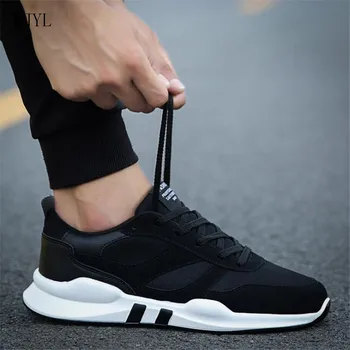 

BJYL 2019 New Spring Autumn Men Lightweight Breathable Non-slip Fashion Mixed Colors Lace up Sneaker Shoes Casual Shoes B204