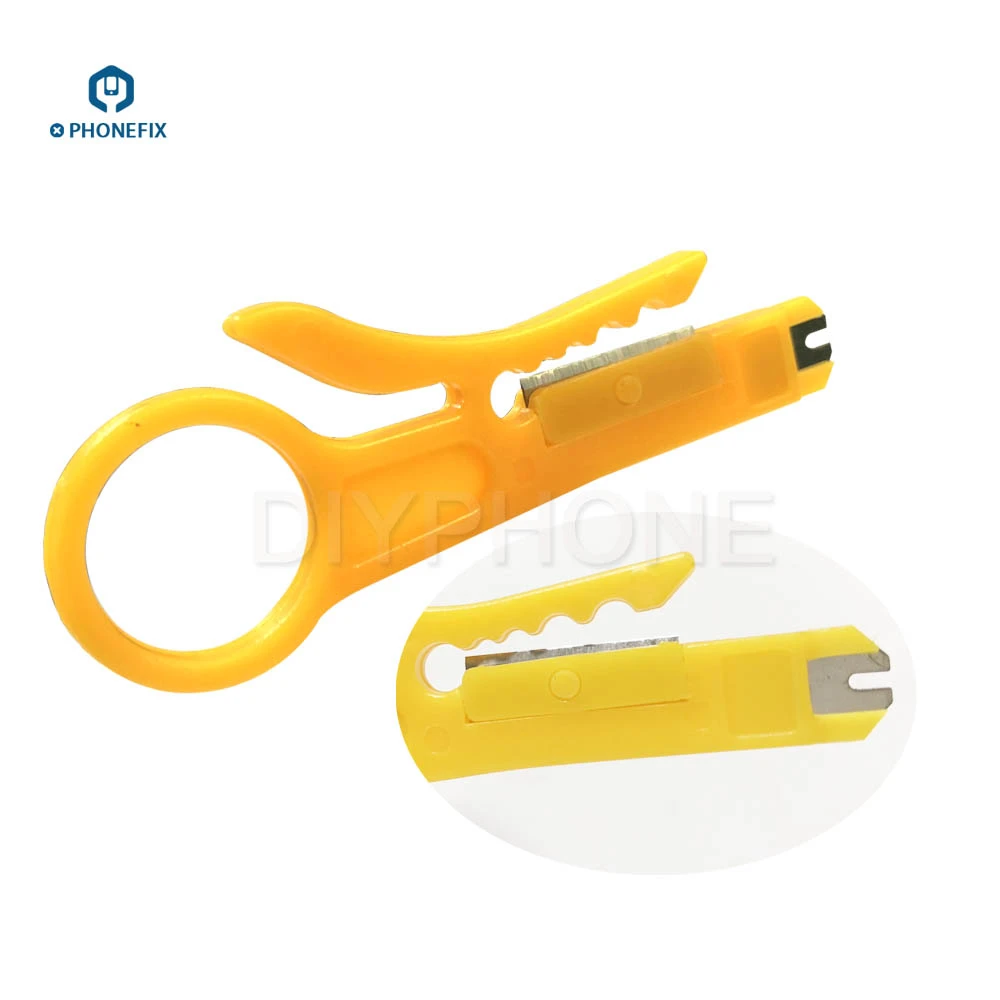 

PHONEFIX Cable Cutter Stripper Stripping Knife Stripper Peeling Knife Crimper Pliers Crimping Tool for Phone Repair Tool