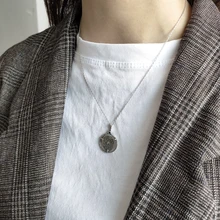 Collar de plata de ley 925 con colgante elegante y creativo para mujer