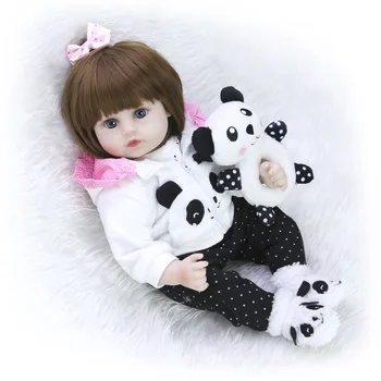 

Bebe reborn doll 48cm Baby girl Dolls soft Silicone Boneca Reborn toddler Brinquedos Bonecas children's day gifts toys