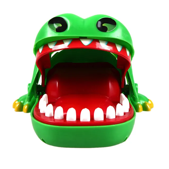 Hot Sell Creative Practical Jokes Mouth Tooth Alligator Hand Children's Toys Family Games Classic Biting Hand Crocodile Game  2