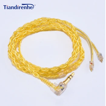

New 0.78mm 2 Pin Replacement Cable for Weston TFZ 1964 W4r Um3x Es3 Es5 Earphone Silver Plated Headset Cables for Android IOS