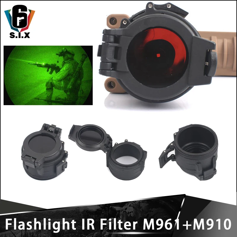 

42mm Diameter Tactical Surefir Flashlight M961 Scout Light M910 IR Light Cover IR Filter FM14 (1.62")
