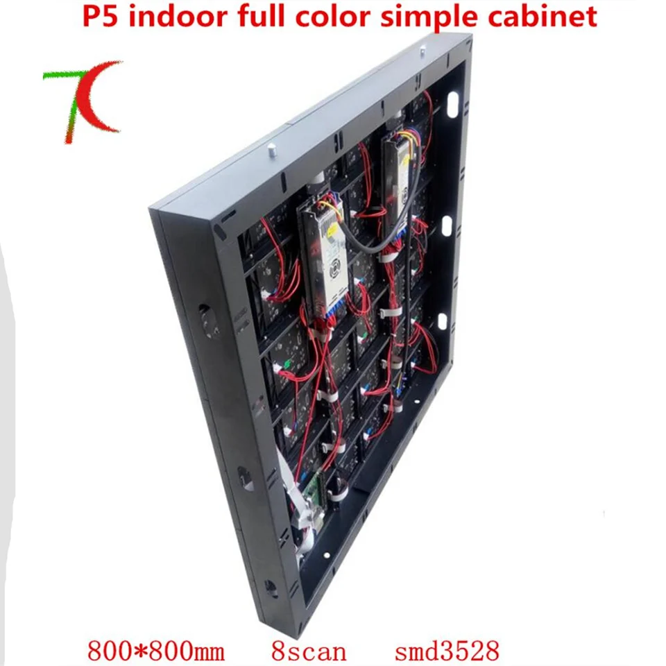

800*800mm 3528lamps 8scan P5 indoor full color simple cabinet display for huge video wall