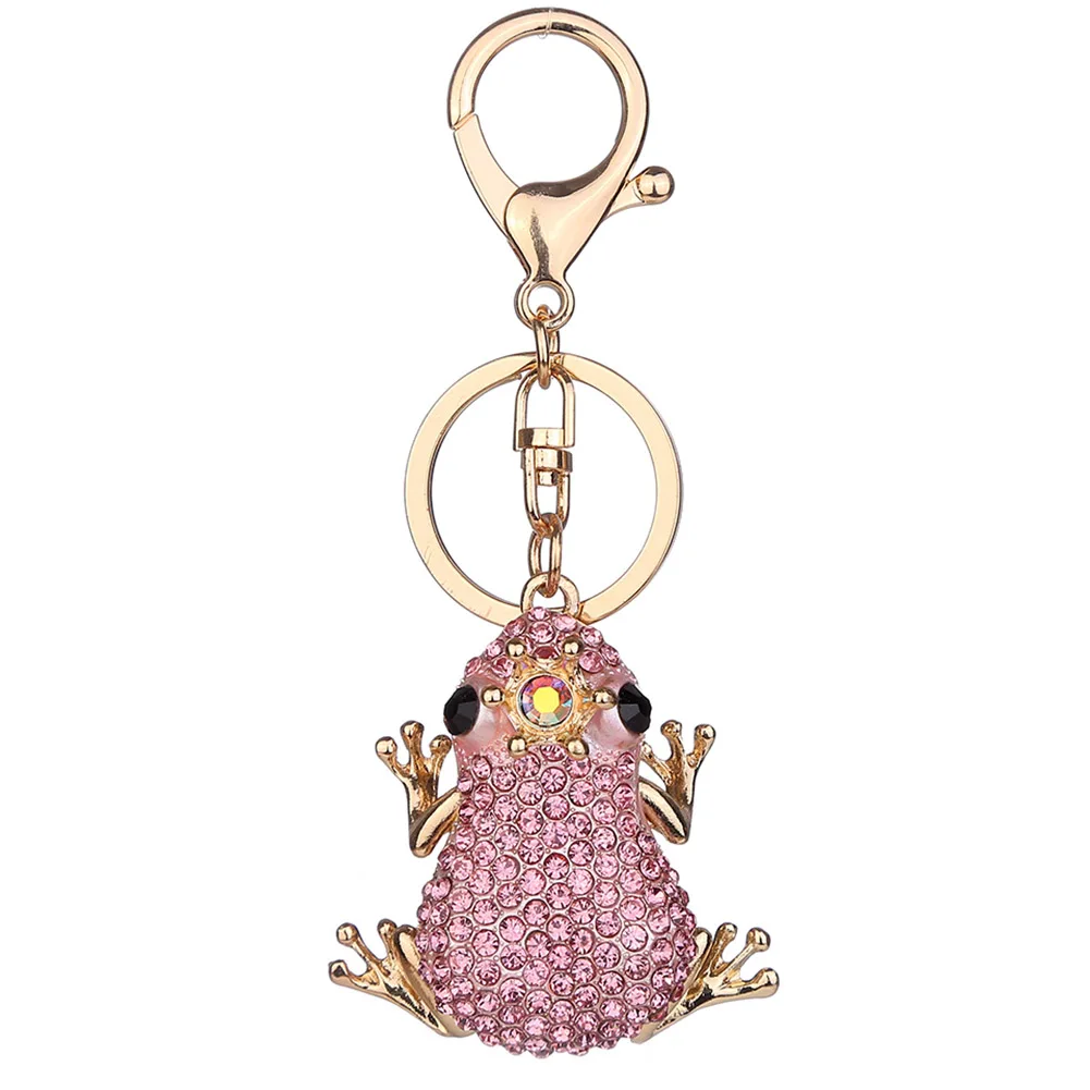 zheFanku Unique Frog Keychain Fashion Metal Handbag Pendant Purse Bag