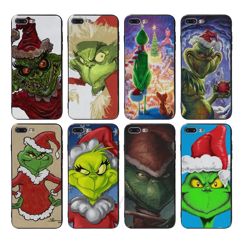 How the Green ofMonster Grinch Рождественский мягкий чехол для телефона iPhone X XS MAX 6 6S 7 7plus 8 8Plus 5 5S