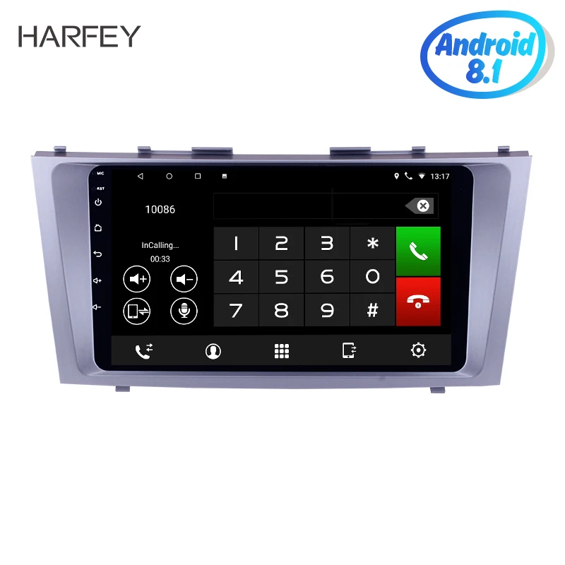 Harfey HD сенсорный экран Android 8 1 9 &quotдля 2007 2008 2009 2010 2011 TOYOTA CAMRY радио GPS автомобильное