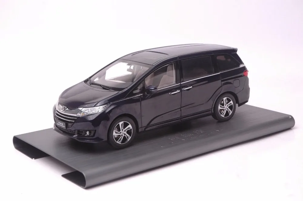 1:18 литая под давлением модель для Honda Odyssey Deep Blue MPV редкий сплав игрушечный автомобиль миниатюрная коллекция подарки фургон