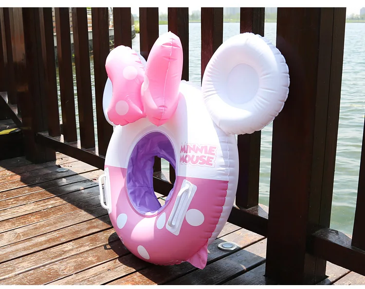 Надувной матрас для бассейна плавать ming кольцо Детские Бассейн игрушки для купания плавать кольцо бассейн поплавок кольцо Дети плавучая игрушка для бассейна Толстая - Цвет: simple pink-white