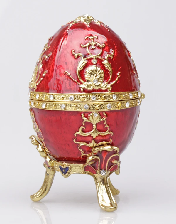 The Petroika Larissa Faberge-Style Enameled Egg Easter and Chirstmas Gift Box for Women