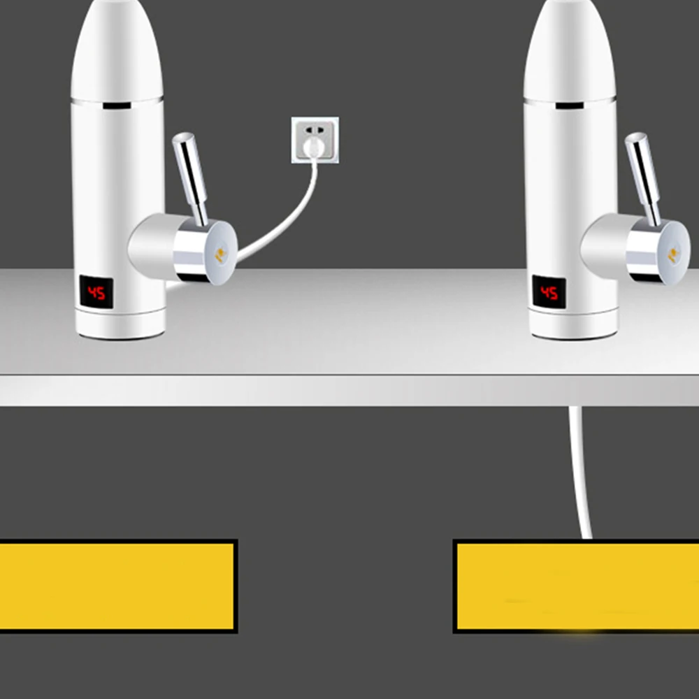 Цифровой дисплей кран горячей воды Электрический кран горячей воды Горячая Бытовая Кухня Электрический водонагреватель ЕС вилка Новый
