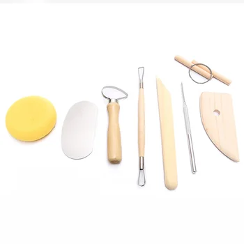 

DINIWELL 8 Pcs Carving Sculpting Set For Clay Wax Ceramic Wood Modeling Potter Needle Tool Set Sculpting Craft Hobby DIY Tools