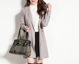 2016 New Arrival 100% Pure Wool Real Cashmere Blend Coat Long Sweater TFP730