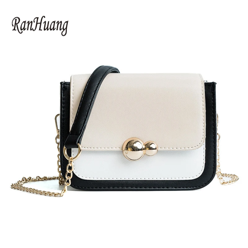 

RanHuang Women Fashion Chains Bags Women's Shoulder Bags Pu Leather Messenger Bags Designer Crossbody Bags bolsa feminina A1231