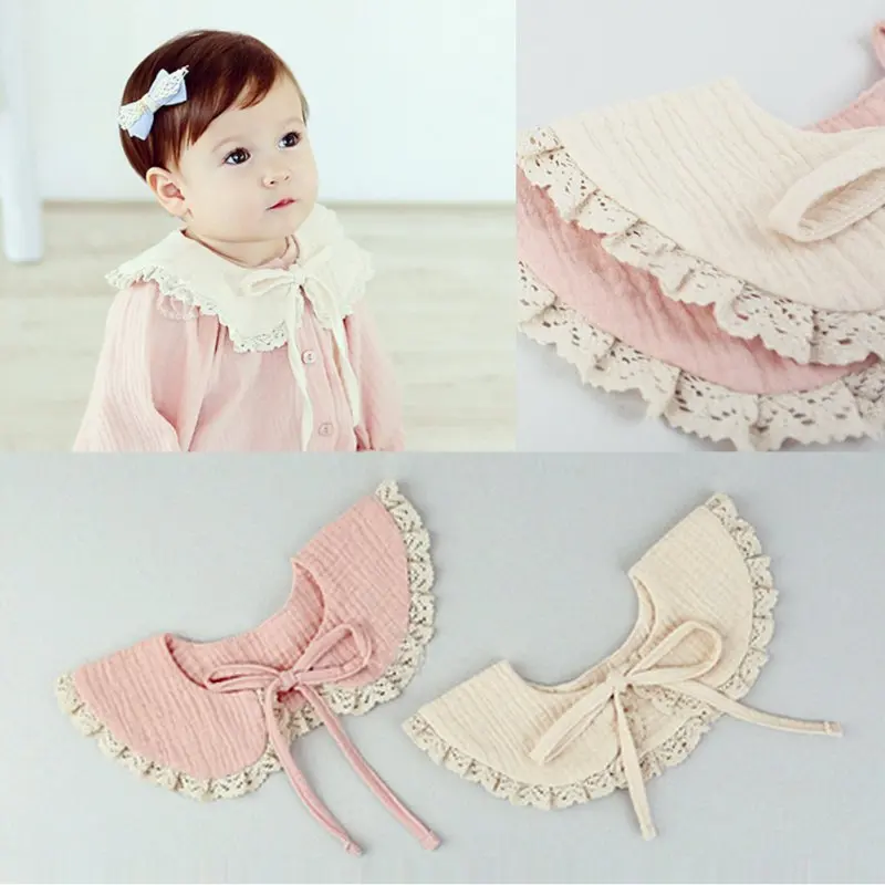 

Girl Kid Fake False Collar Baby Lace Cotton Detachable Tie Ribbon Choker Toddler S01