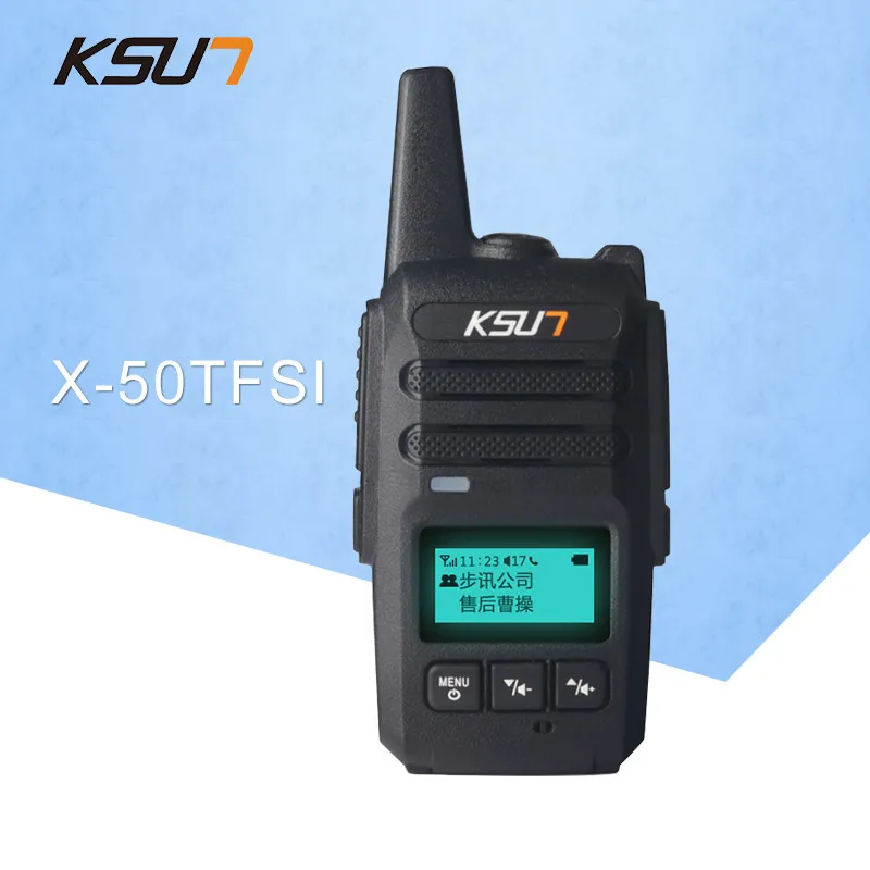 

KSUN WCDMA National Distance Distance Walkie Talkie 50 KM Dual Mode Network Digital Walkie Talkie Car Radio 6000mAh Long Standby