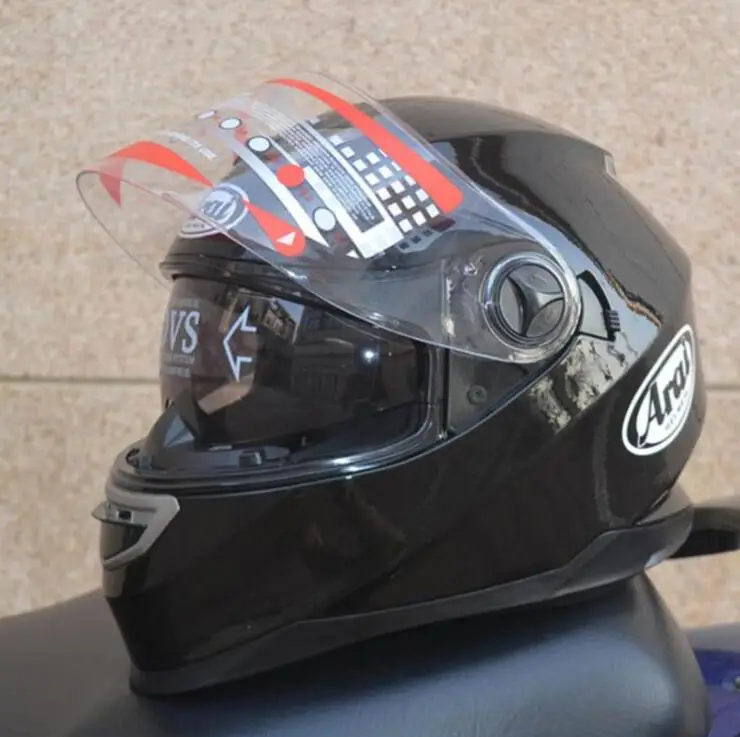 Для Arai Полный мотоциклетный шлем маленькие солнцезащитные очки двойные линзы шлем для мужчин и женщин рыцарский шлем безопасный мотошлем - Цвет: 2