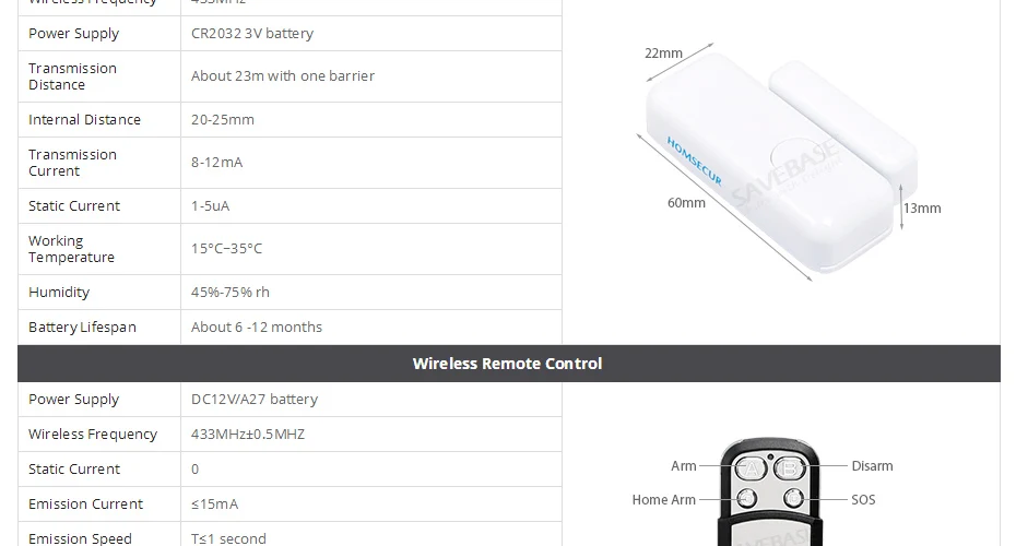 Homssecur GA01-4G-B беспроводной и проводной 4 г/3g/gsm, ЖК-дисплей дома сигнализации системы + детекторы дыма