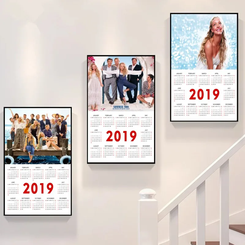 

Popular TV series mamma mia! 2019 new wind calendar poster essential decoration for the family bedroom BUY 3 GET 4