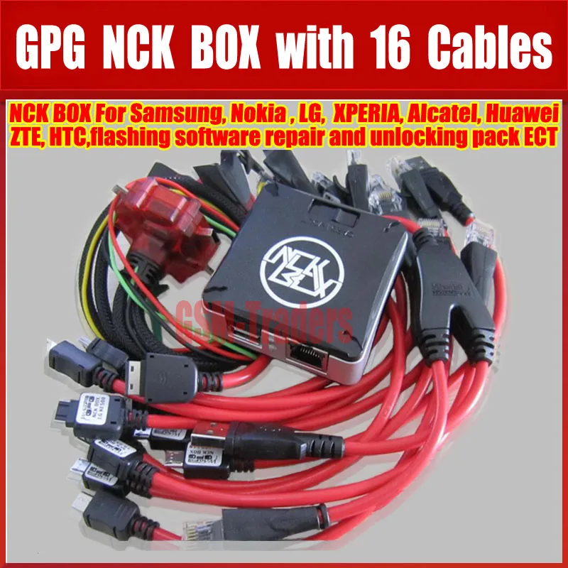 

High Quality Newest version 100% Original NCK Pro Box with 16 Cables Full activated/Unlock&Repair&Flash 16 Cables