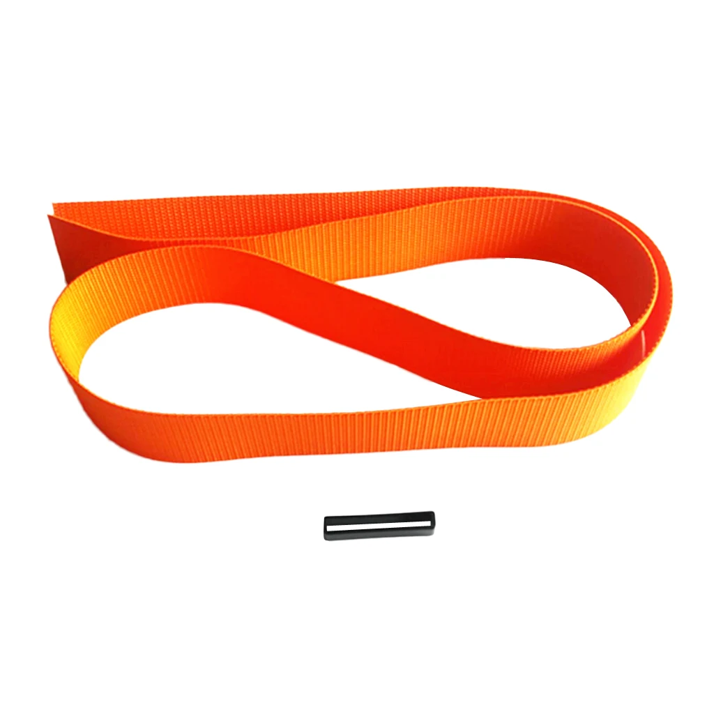 Perfeclan Durable Strong 150cm Orange Scuba Diving Weight Belt Webbing Strap Snorkeling Gear Attachment Equipment