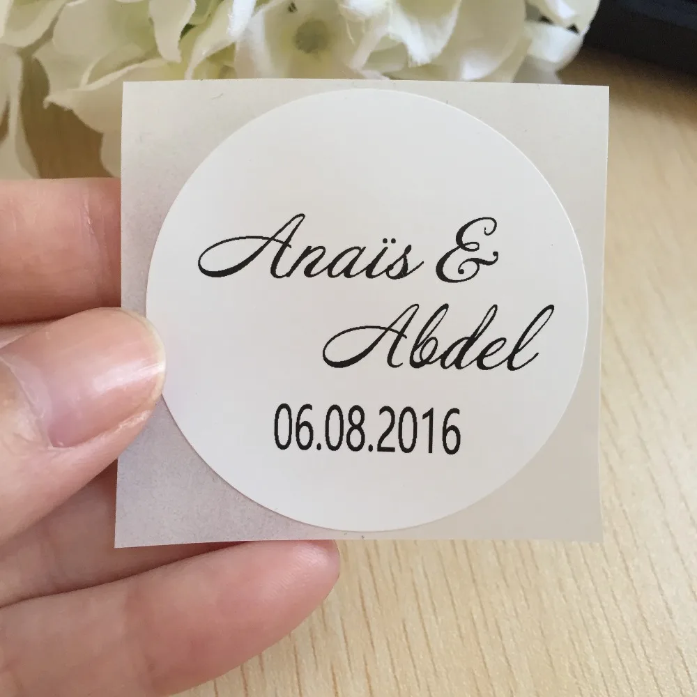 60pcs 5 Cm Large Wedding Personalised Name Label Baby Shower Kids 60pcs 5 Cm Large Wedding Personalised Name Label Baby Shower Kids Birthday Party Favors Stickers Envelop Seals Supplies In Diy Decorations From Home