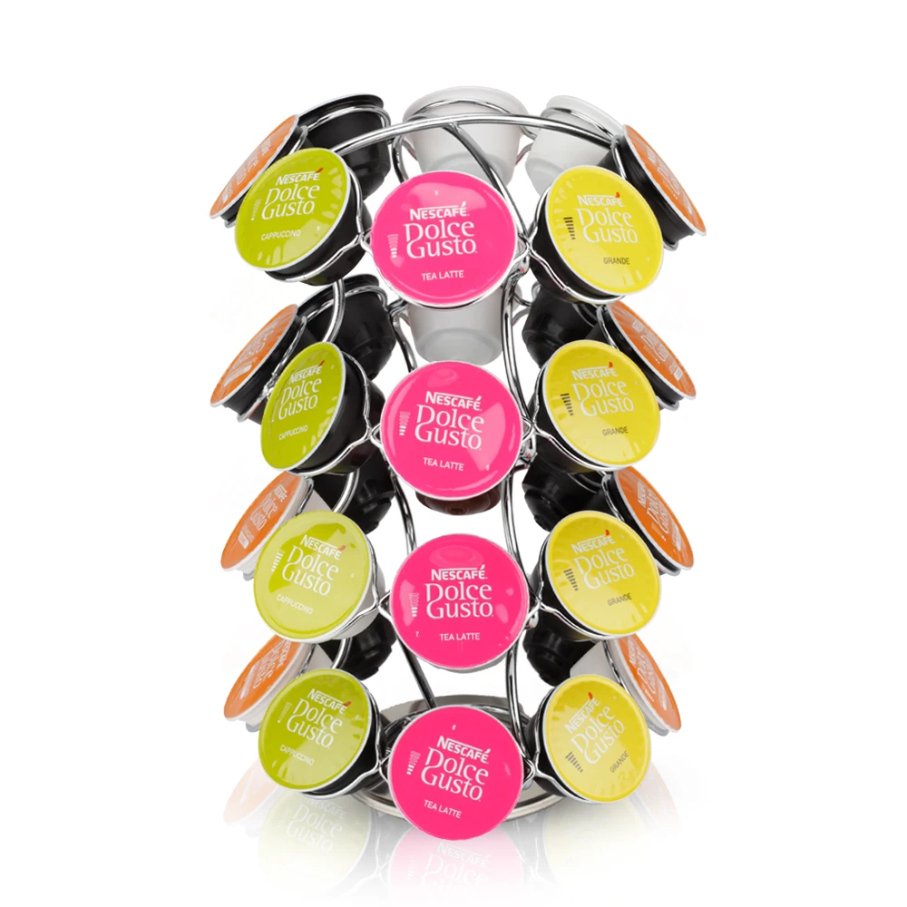 Recapitule Capsule Pod Porte Tournante 360 Degres De Rotation Pour Magasins 32 Pieces Dolce Gusto Capsules Gousses Organisateur Support D Etagere Aliexpress