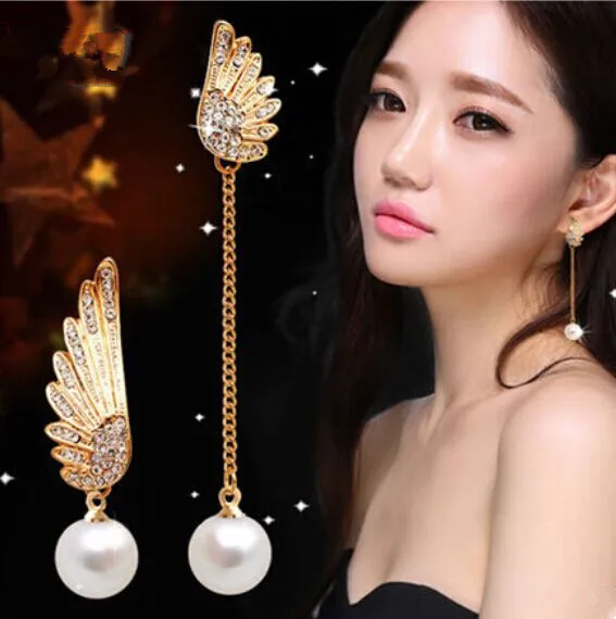 short and long earrings