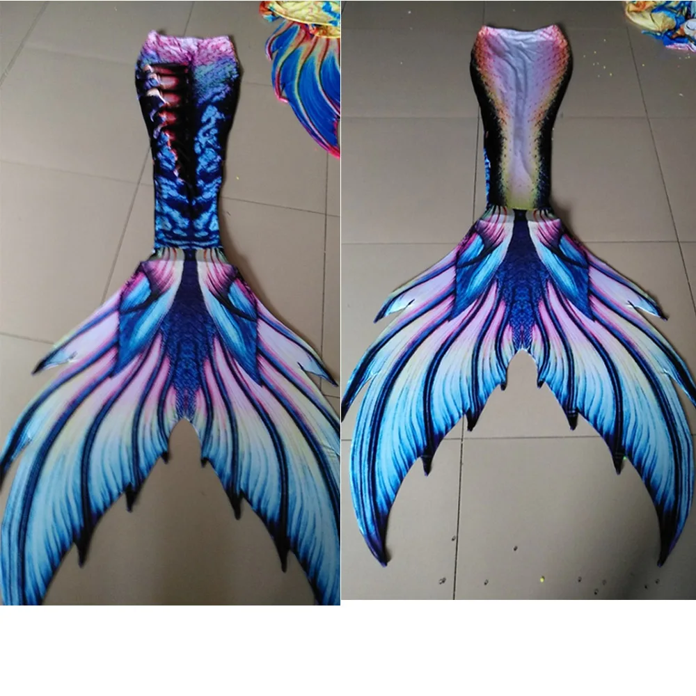 

3 Pcs/set NEW Kids Adults Mermaid Tail with monofin Swimmable Filpper Fancy Costume for Women Swimming Swimwear Cosplay Costumes