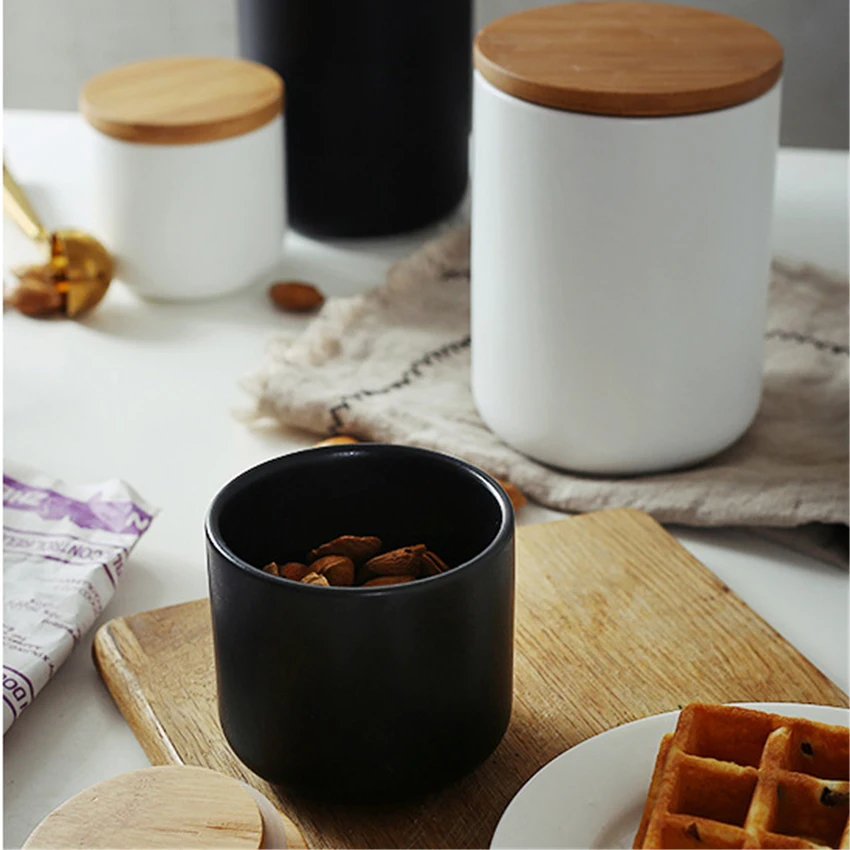 Бутылки для хранения черных/белых кофейных зерен влагостойкая герметичная