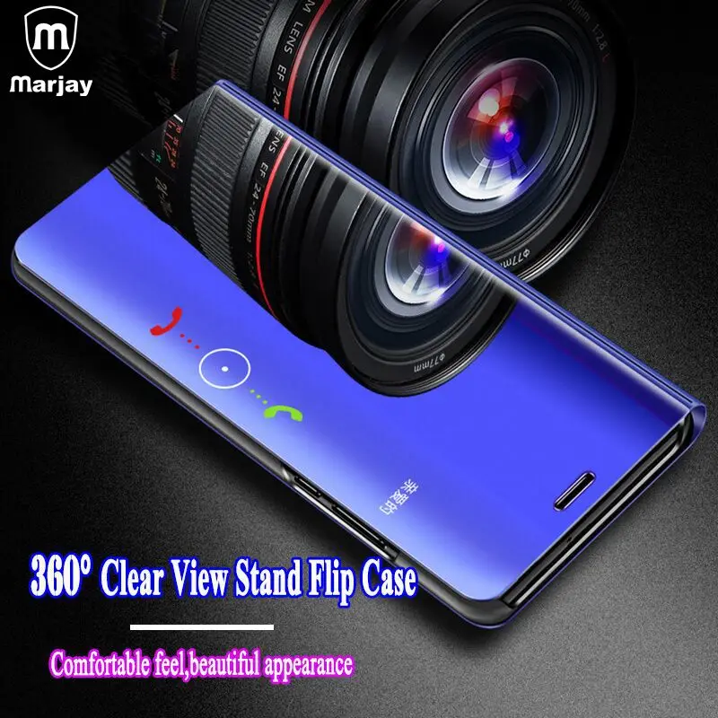 

Crouch Smart Mirror Case For Samsung Galaxy J5 J7 2017 Europe Version Clear View Cover Flip Phone Case For J330 J530 J730 Coque