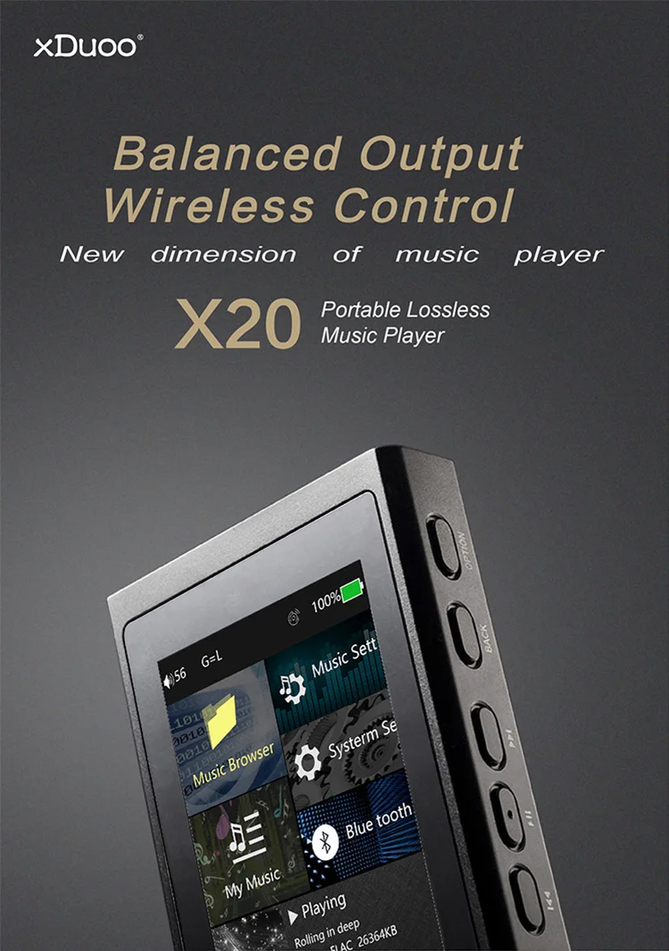 XDuoo X20 Bluetooth HiFi портативный музыкальный плеер без потерь Mp3 родные DSD256 PCM384kHz/32 бит OPA1612 DAC ESS9018 сбалансированный выход